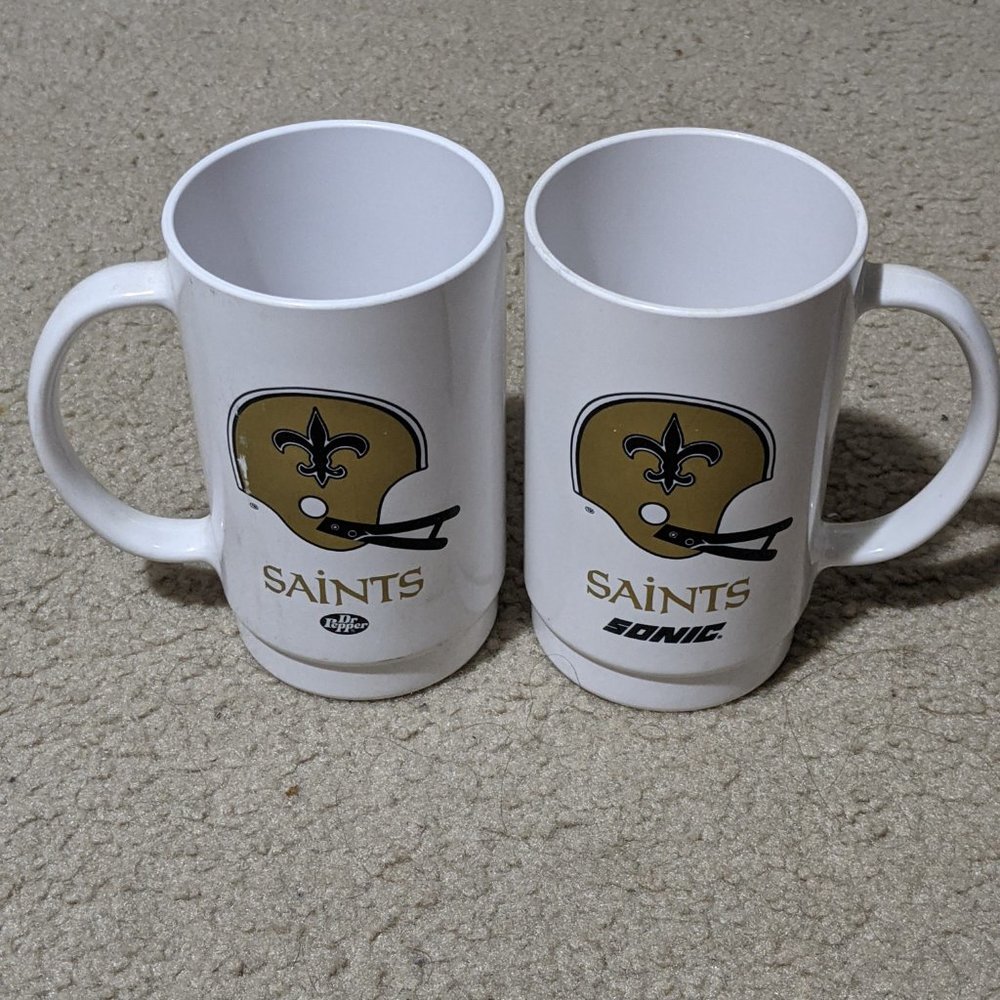 Vintage 80s Sonic Saints Dr Pepper Cups